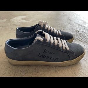 Saint Lauren Suede Sneakers